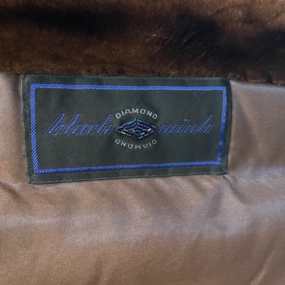 Evans Chicago Paris Milan Women's Mink Fur Shawl With Two Pockets Monogram MRS - Picture 3 of 6